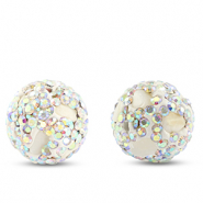 Perline in stile boh&eacute;mien tonda bianco