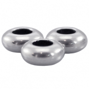 Perline di metallo DQ 7x3mm argento antico (privo di nichel)