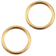 Anellino chiuso di metallo DQ 13.5mm oro (privo di nichel)