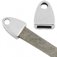 Terminali di metallo DQ con anellino argento antico (privo di nichel)