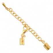 Allungatrice di metallo DQ con chiusura moschettone 3 mm oro (privo di nichel)