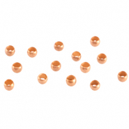 Schiaccini di metallo DQ 2mm oro rosa (privo di nichel)