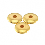 Perline di metallo DQ 4x1,5 mm rondella oro (privo di nichel)