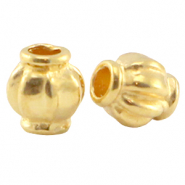 Perline di metallo DQ 4x3.5mm oro (privo di nichel)