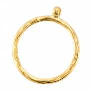 Pendenti di metallo DQ ciondolo 35mm con 1 anellino oro (privo di nichel)