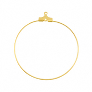 Componenti di metallo DQ orecchino a cerchio 40 mm oro (privo di nichel)