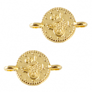 Ciondoli di metallo DQ distanziatore moneta oro (privo di nichel)