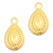 Ciondoli di metallo DQ goccia oro (privo di nichel)