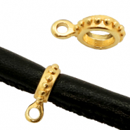 Ciondoli di metallo DQ 8mm oro (privo di nichel)