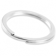 Componenti di metallo DQ anello brisé per portachiavi 35 mm argento antico (privo di nichel)