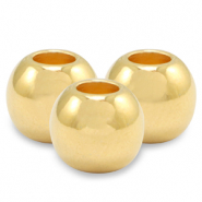 Perline di metallo DQ 8mm oro (privo di nichel)