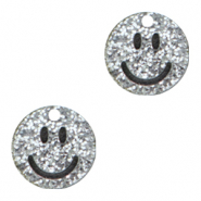 Ciondoli Plexx smiley argento glitterato