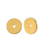 Perline di metallo DQ disco rondella 8mm oro (privo di nichel)
