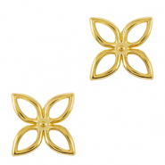 Ciondoli di metallo DQ ciondoli / distanziatore fiore oro (privo di nichel)