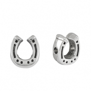 Perline di metallo DQ ferro di cavallo argento antico (privo di nichel)