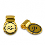 Passanti di metallo DQ onda oro (privo di nichel)