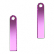Ciondoli accattivanti barra viola lilla metallico