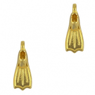 Ciondoli di metallo DQ pinna oro (privo di nichel)