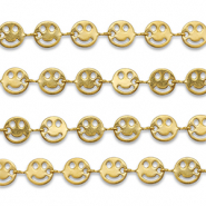Componenti in acciaio inossidabile catena smiley oro