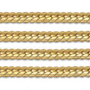 Componenti in acciaio inossidabile catena a rol&ograve; grumetta piatto oro