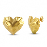 Pendientes Acero Inox cuore oro