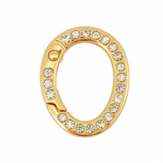 Componenti colorati anello brisé portachiavi a forma di uovo oro