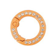 Componenti colorati anello brisé portachiavi arancione