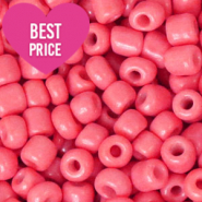 Perline di vetro rocailles 6/0 (4 mm) rosa magenta