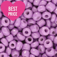 Perline di vetro rocailles 8/0 (3 mm) viola orchidea