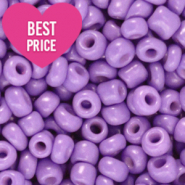 Perline di vetro rocailles 8/0 (3mm) viola lavanda profondo
