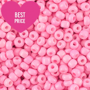 Perline di vetro rocailles 8/0 (3 mm) rosa bello