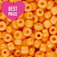 Perline di vetro rocailles 12/0 (2 mm) arancia agrumata