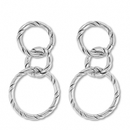 Orecchini in acciaio inossidabil argento