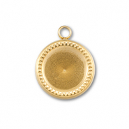 BY31® Ciondoli in acciaio inossidabile con castone per SS39 chaton oro