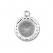 BY31® Ciondoli in acciaio inossidabile con castone per SS39 chaton argento