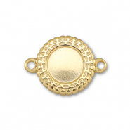 BY31® Distanziatore in acciaio inossidabile con castone per SS34 fondo piatto oro