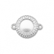 BY31® Distanziatore in acciaio inossidabile con castone per SS20 fondo piatto argento