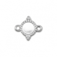 BY31® Distanziatore in acciaio inossidabile con castone per SS16 fondo piatto argento