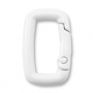 Componenti colorati brisé portachiavi rettangolo bianco