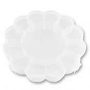 Espositore per bigiotteria contenitore con 13 scomparti fiore transparente