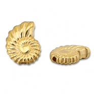 Perline di metallo DQ conchiglia oro (privo di nichel)