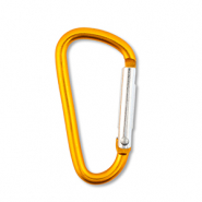 Componenti colorati anello bris&eacute; portachiavi arancione chiaro lucido