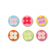 Perline di metallo smalto tonda multicolore