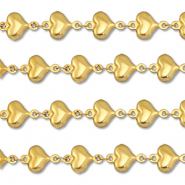 Componenti in acciaio inossidabile catena cuorre oro