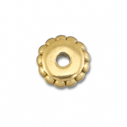 Perline in acciaio inossidabile anello 6mm oro