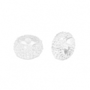 Perline in resina rondella 6mm trasparente