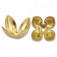 Componenti in acciaio inossidabile tappi per perline fiore oro