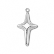 Ciondoli in acciaio inossidabile croce argento