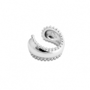Orecchini in acciaio inossidabile ear cuff argento