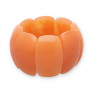 Bracciali in resina arancio fiamma
